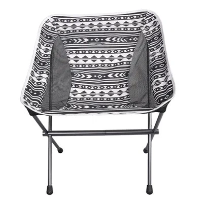 Scaun de camping pliabil lărgit din aluminiu de dimensiuni medii-